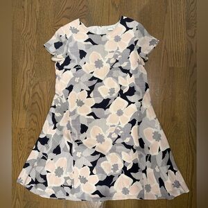 Club Monaco floral cap sleeve silk dress